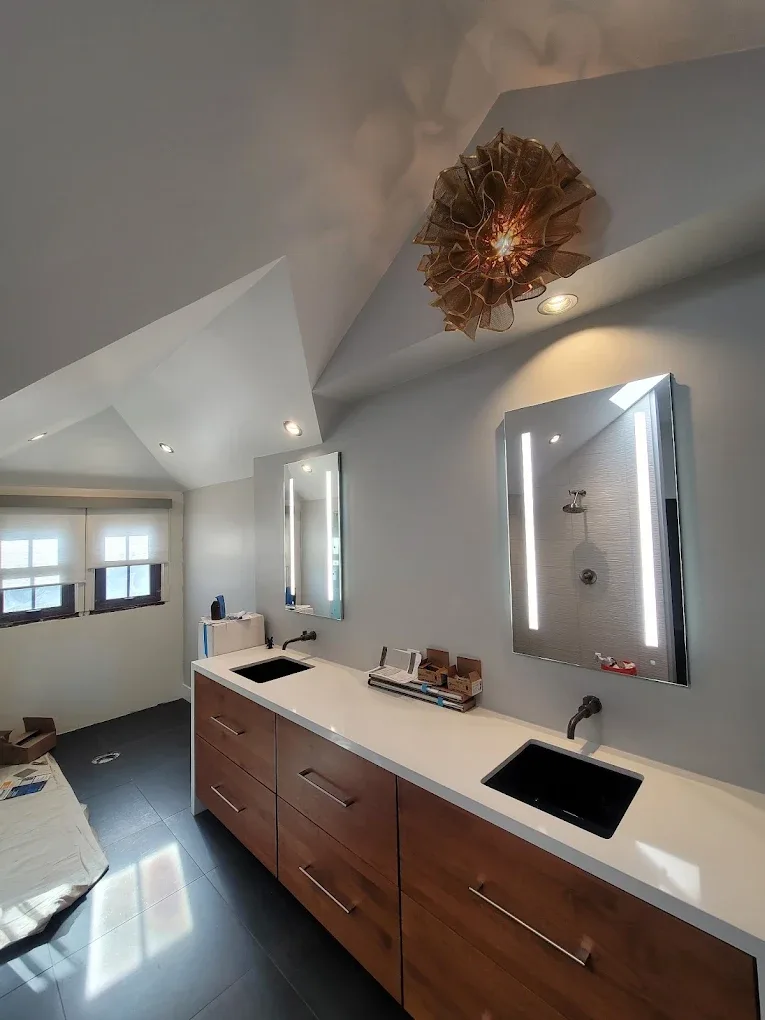 Modern master bathroom remodel